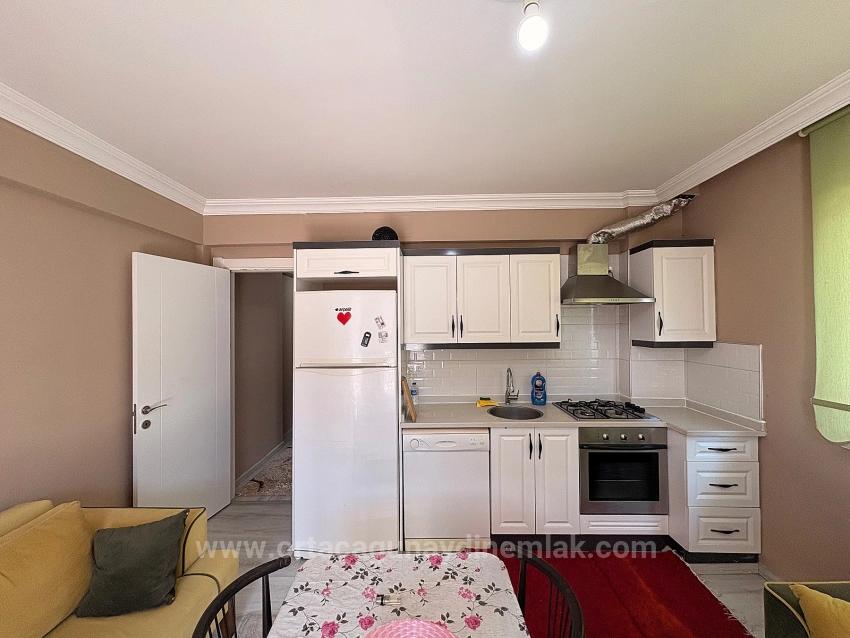 Voll Möbliertes 1+1-Apartment Zur Miete Im Viertel Cumhuriyet, Ortaca, Muğla.