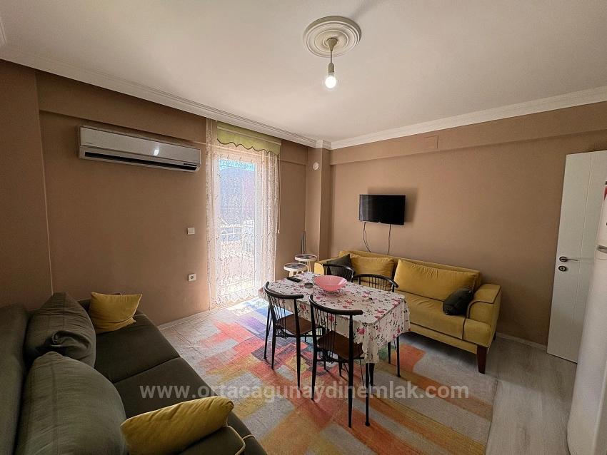 Voll Möbliertes 1+1-Apartment Zur Miete Im Viertel Cumhuriyet, Ortaca, Muğla.