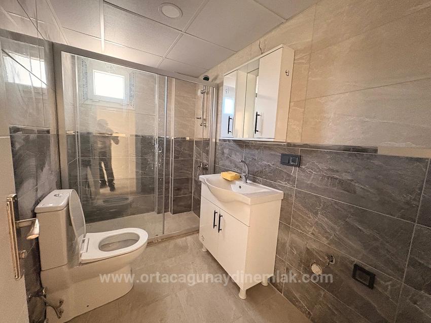 1+1-Apartment Zu Vermieten, 60 M2, Ortaca Karaburun Viertel.