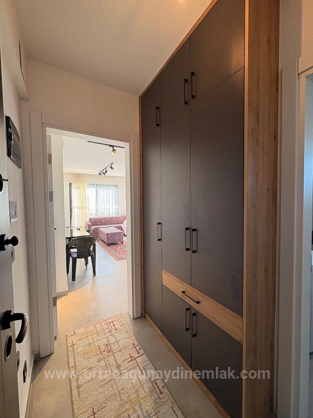 Voll Möbliertes 1+1-Apartment Zur Miete Im Stadtteil Ortaca Karaburun.