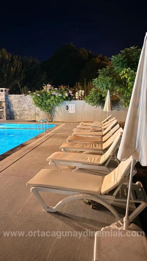 Dalyan Gülpınar Mah. 4+1 Vollständig Unabhängige Zum Verkauf Stehende Villa Mit Pool