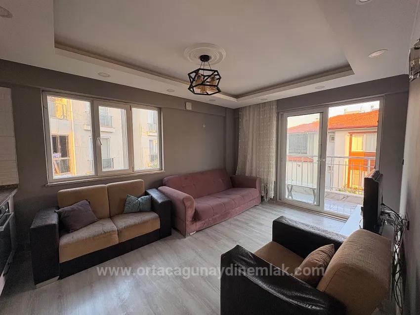 Ortaca Arıkbaşı Und Zu Vermieten 1+1 Wohnung - Voll Möbliert
