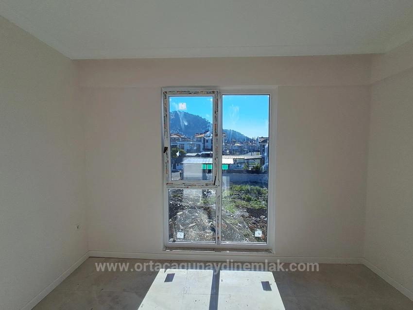 2+1 Brandneue Wohnung Zum Verkauf Mit Pool In Ortaca Çaylı