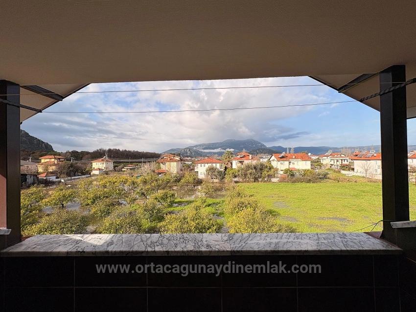 Geräumige 3+1-Wohnung Zum Verkauf Im Viertel Okçular, Dalyan, Muğla.