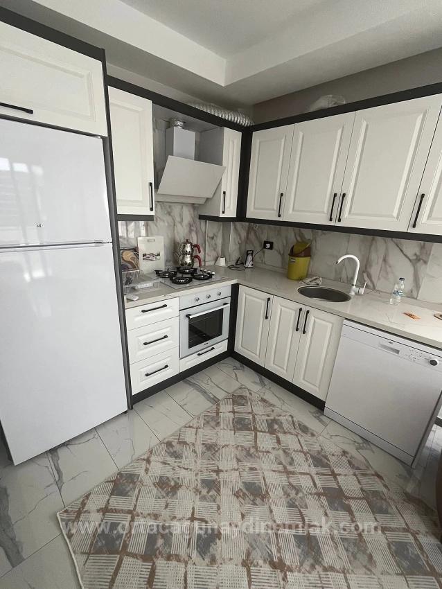 2+1 Brandneue Wohnung Zum Verkauf Mit Pool In Ortaca Bahçelievler