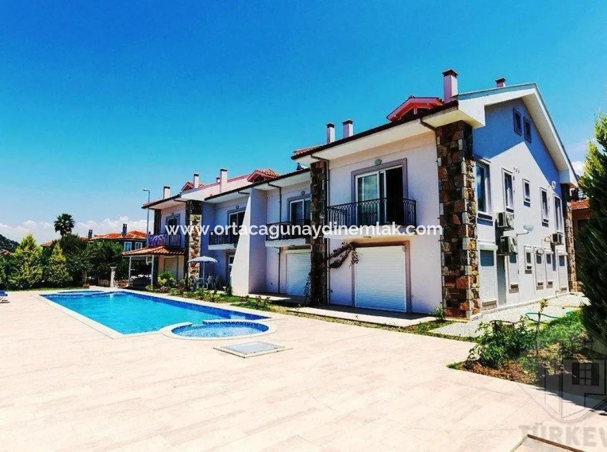4 1 Wohnung Zum Verkauf In Mugla Dalyan Möblierte Maisonette Mit Pool