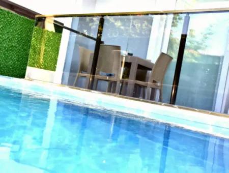 4 1 Möblierte Villa Zum Verkauf Mit Freistehendem Pool In Ortaca Karaburun.