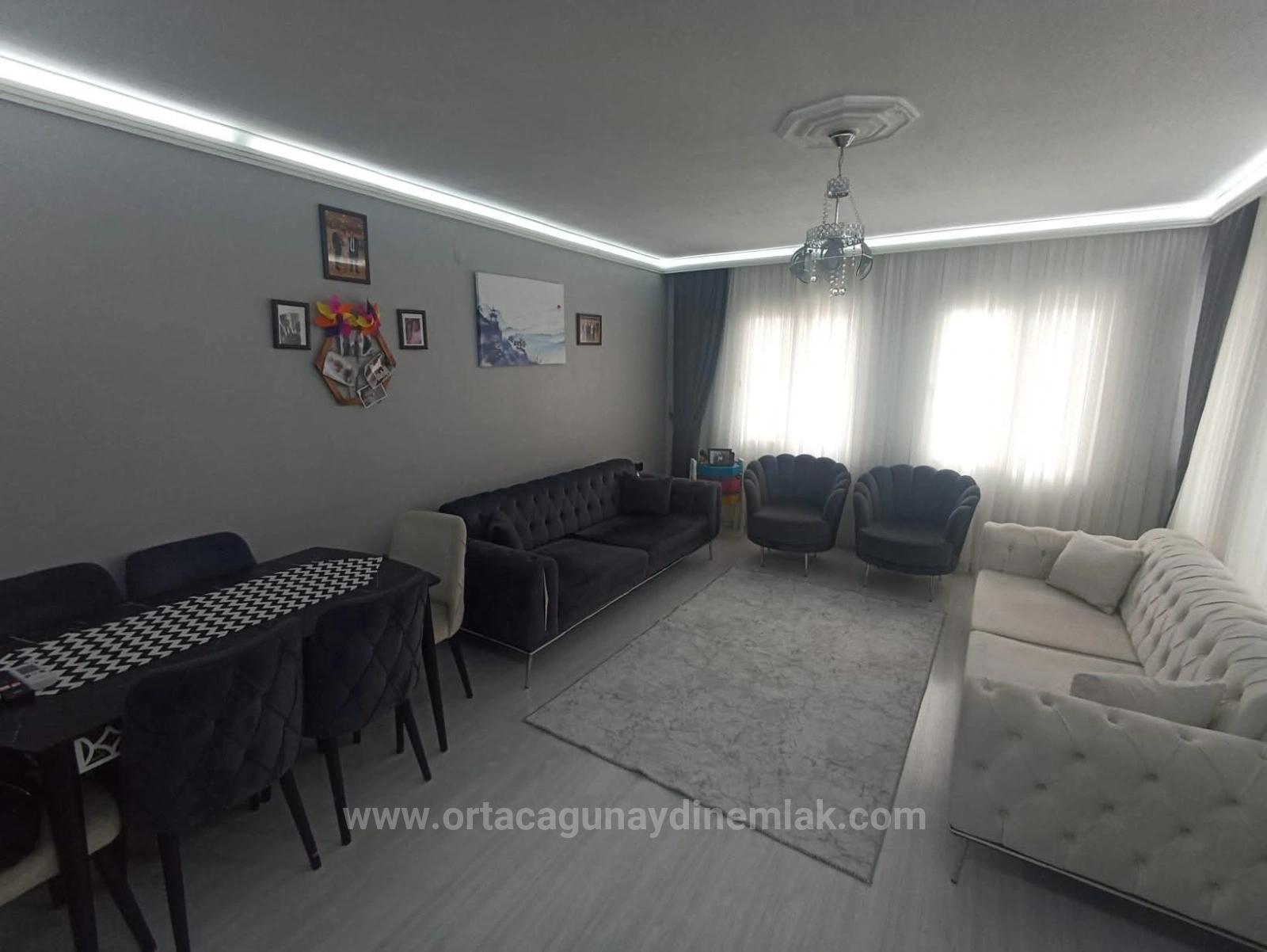 Closed Kitchen 2+1 Well-Keeped Flat For Sale In Ortaca Center