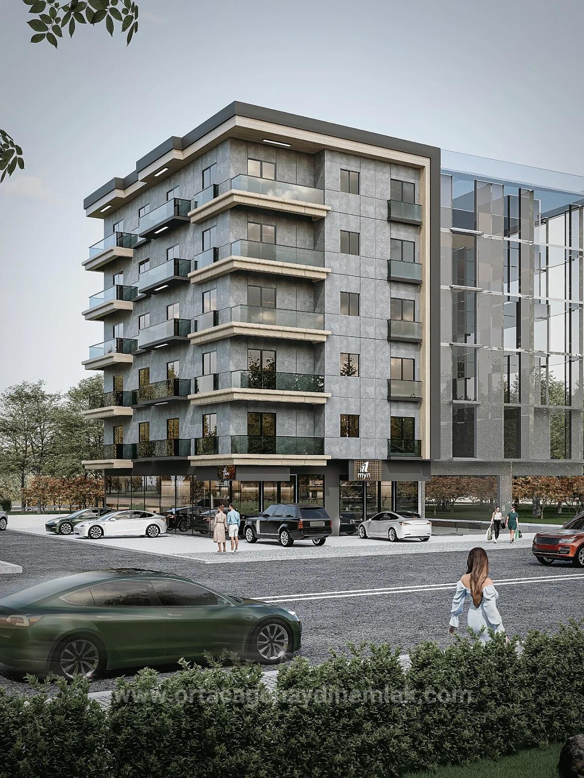 Luxury 2+1 Apartments For Sale From The Project On Cumhuriyet Street In Ortaca