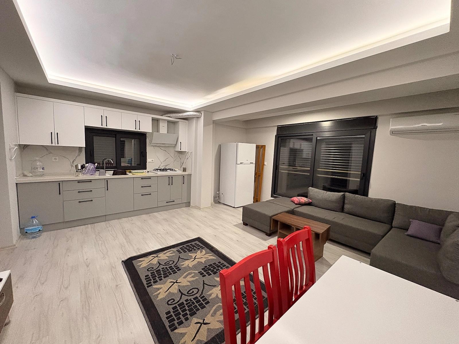 Spacious 1+1 Furnished Apartment For Sale In Ortaca Karaburun Neighborhood.