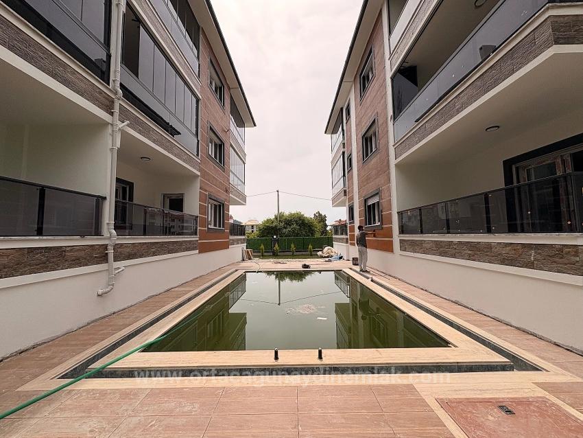 1+1 Apartment With Pool In Çaylı Neighborhood, Ortaca.