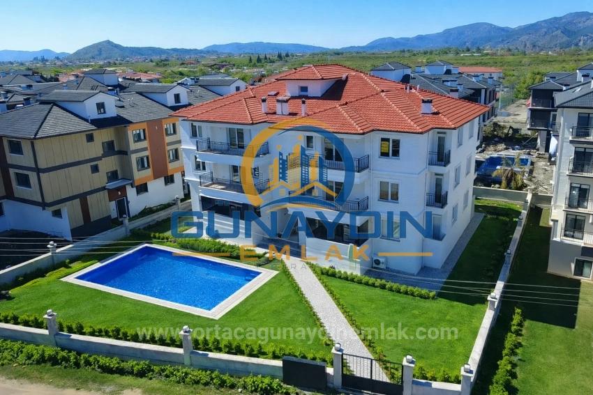 2+1 Apartment For Rent With Pool In Bahçelievler Neighborhood, Ortaca