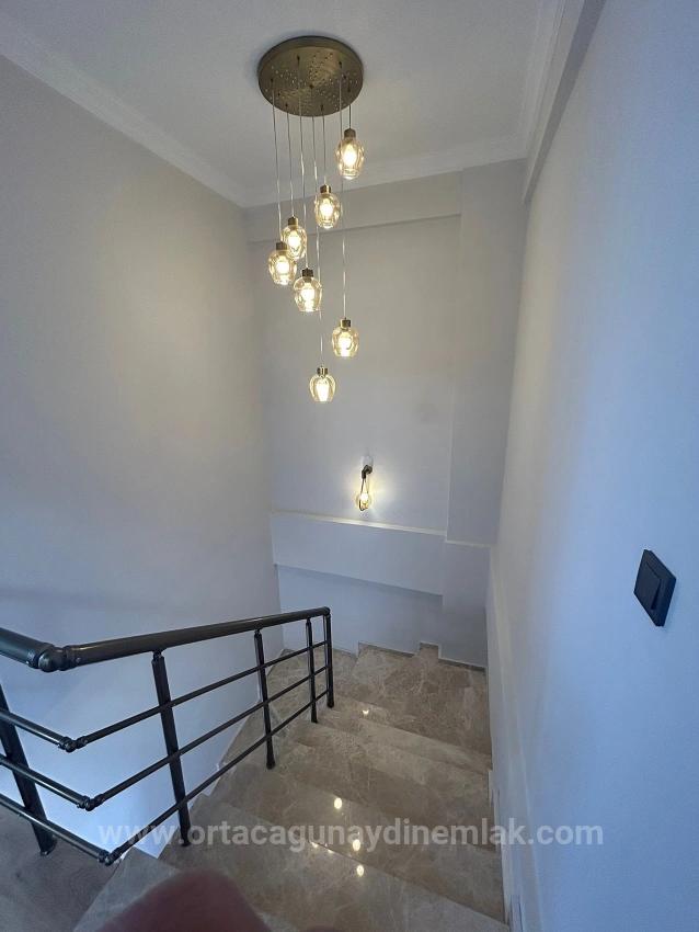 3+1 Duplex Villa With Garden And Pool For Sale In Ortaca Çaylı Neighborhood, Fully Furnished.