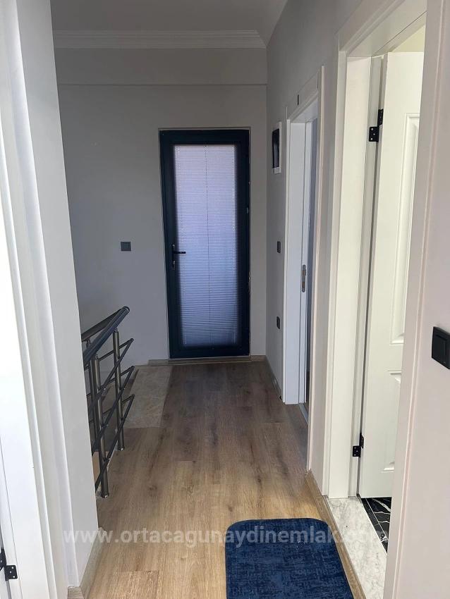 3+1 Duplex Villa With Garden And Pool For Sale In Ortaca Çaylı Neighborhood, Fully Furnished.