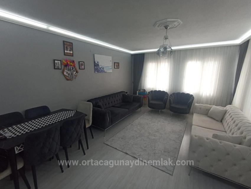 Closed Kitchen 2+1 Well-Keeped Flat For Sale In Ortaca Center