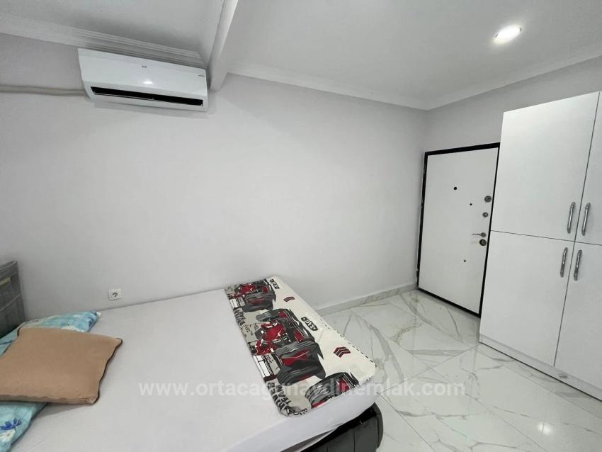 Furnished 1+0 Studio Apartment With Pool For Sale In Antalya Side