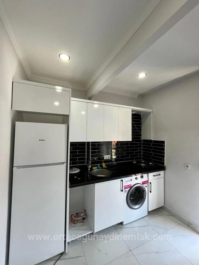 Furnished 1+0 Studio Apartment With Pool For Sale In Antalya Side