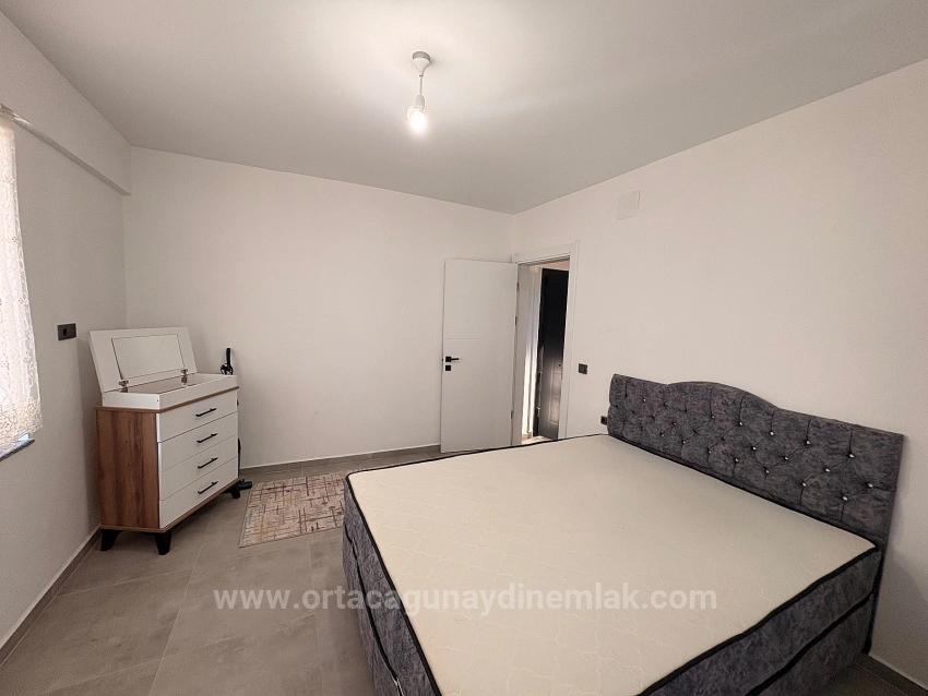 Fully Furnished 1+1 Apartment For Rent In Ortaca Karaburun Neighborhood.