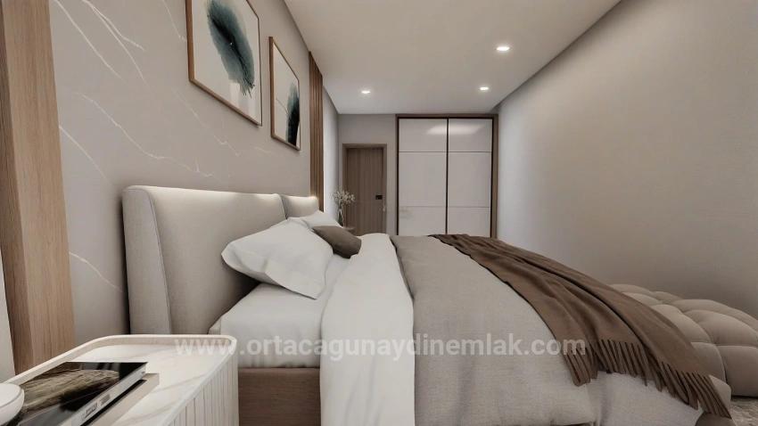 Luxury 2+1 Apartments For Sale From The Project On Cumhuriyet Street In Ortaca