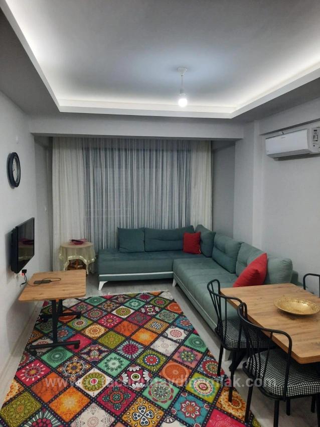 Fully Furnished 1+1 Apartment In Ortaca Karaburun Neighborhood.