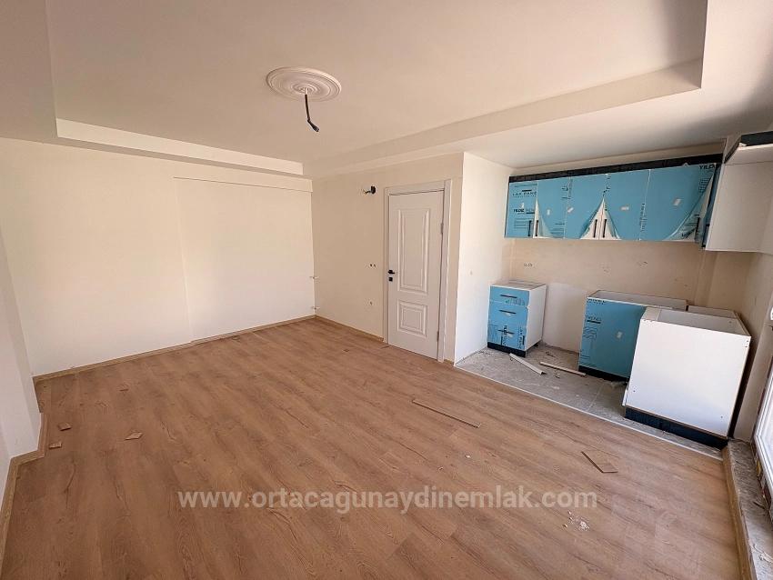 Spacious 1+1 Apartment For Sale In Ortaca Karaburun Neighborhood.