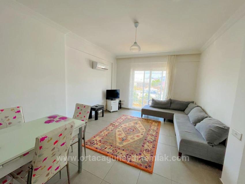 Furnished 2+1 Spacious Flat For Sale In Ortaca Karaburun
