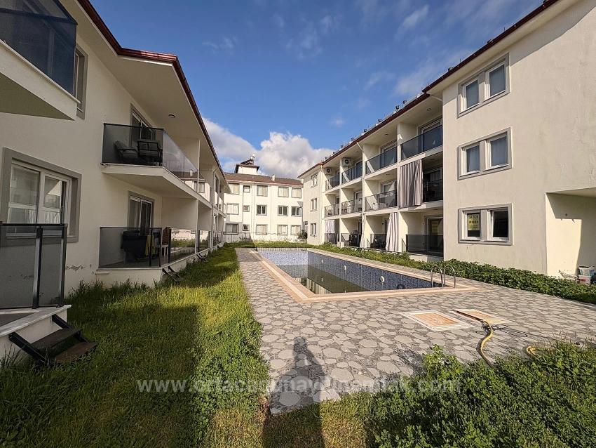 1+1 Apartment With Private Entrance And Pool In Karaburun Neighborhood.