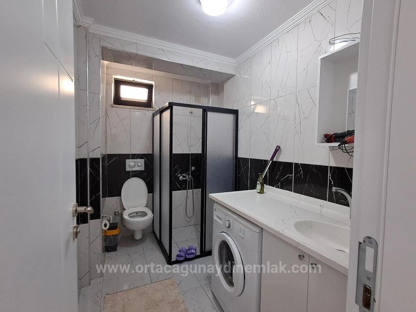 1+1 Furnished Apartment For Sale With Tourism Operation Certificate In Ortaca Karaburun