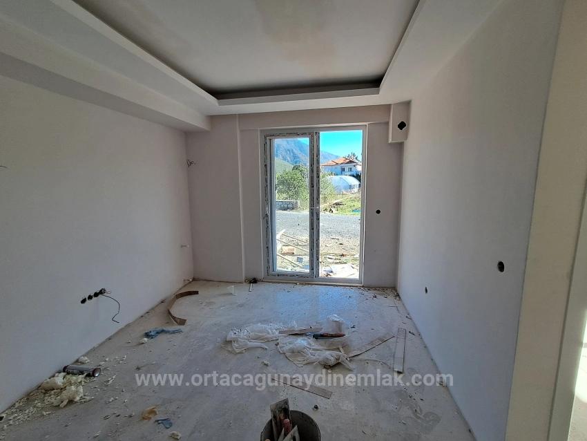 2+1 Luxury Apartment With Pool For Sale In Ortaca Çaylı Holiday Site