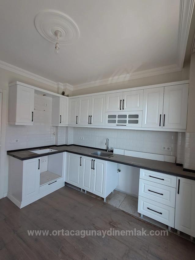 Closed Kitchen Brand New 3+1 Apartment For Sale In Ortaca Cumhuriyet