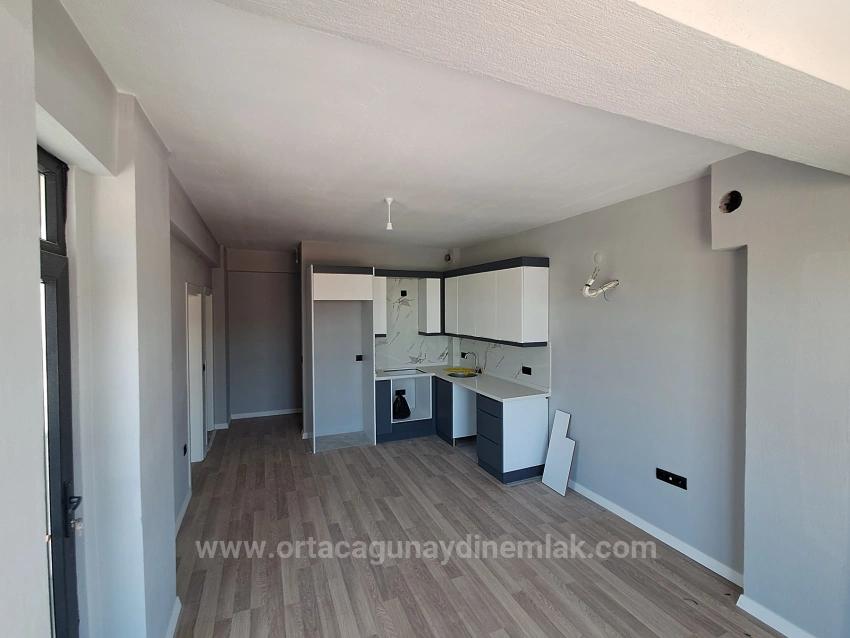 1+1 Apartment For Sale In Ortaca Karaburun, In A Complex With A Pool