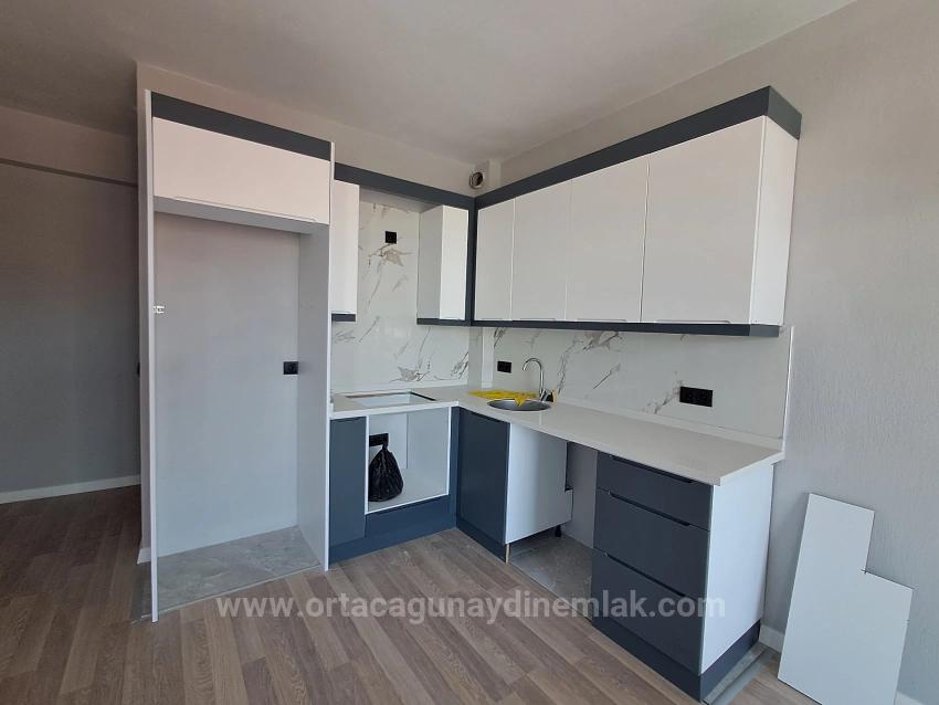 1+1 Apartment For Sale In Ortaca Karaburun, In A Complex With A Pool