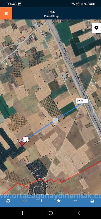 2,489 M² Single Title Deed Field For Sale In Denizli Acıpayam