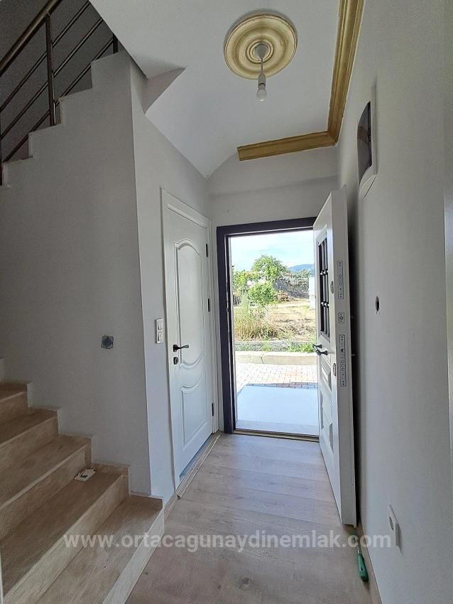 3+1 Brand New Furnished Villa With Pool For Sale In Ortaca Atatürk Neighborhood