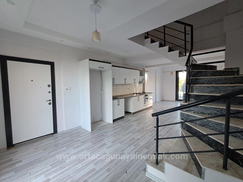 Duplex 2+1 Unfurnished Apartment For Rent In Dalaman Beskese