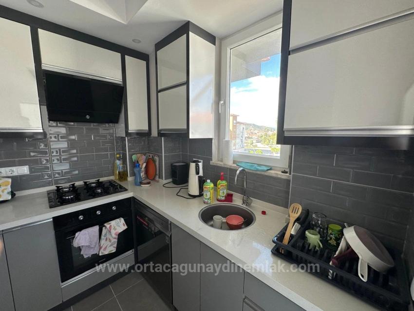 2+1 Apartment With En-Suite Bathroom And Pool For Sale In Ortaca Bahçelievler Neighborhood.