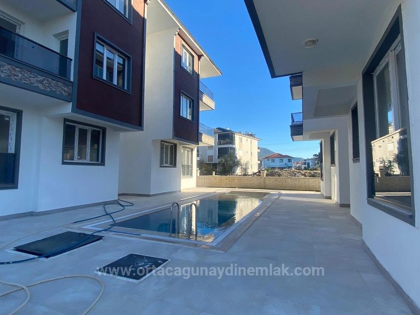 1+1 Brand New Apartment In A Complex With A Swimming Pool In Dalaman Söğütlüyurt Neighborhood