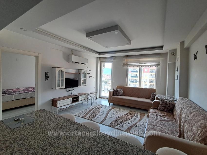 Spacious 1+1 Furnished Apartment For Rent In Ortaca City Center