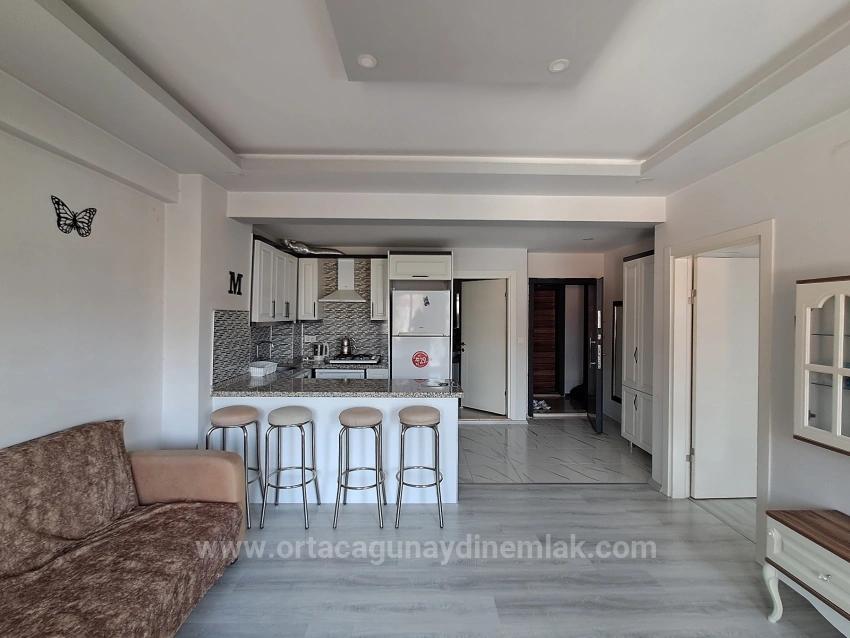 Spacious 1+1 Furnished Apartment For Rent In Ortaca City Center