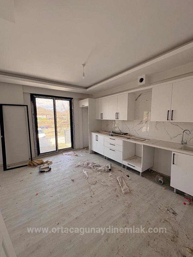2+1 Apartment With Closed Kitchen For Sale In Ortaca Karaburun Neighborhood.
