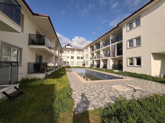 1+1 Apartment With Private Entrance And Pool In Karaburun Neighborhood.