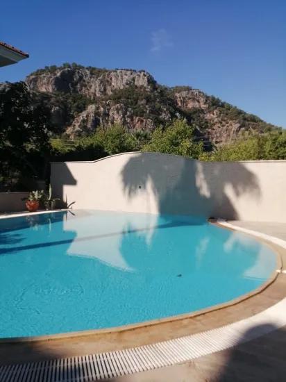 Detached 5+1 Triplex Villa With Pool For Sale In Dalyan Gülpınar Neighborhood.
