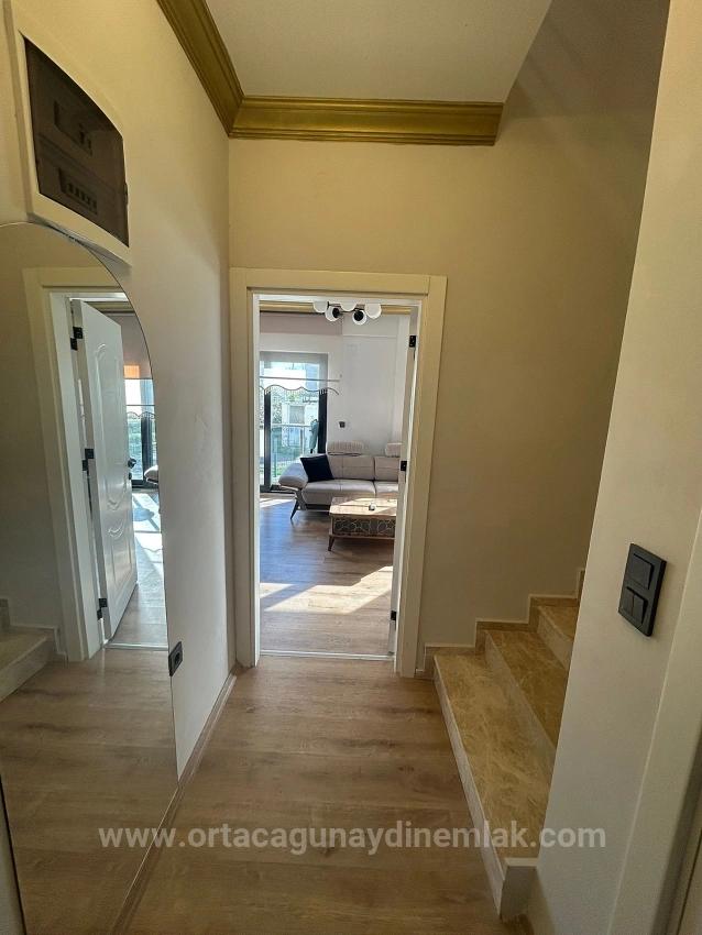 Ortaca Çaylı Mah. 3+1 Bahçeli Havuzlu Satılık Dubleks Full Eşyalı Villa