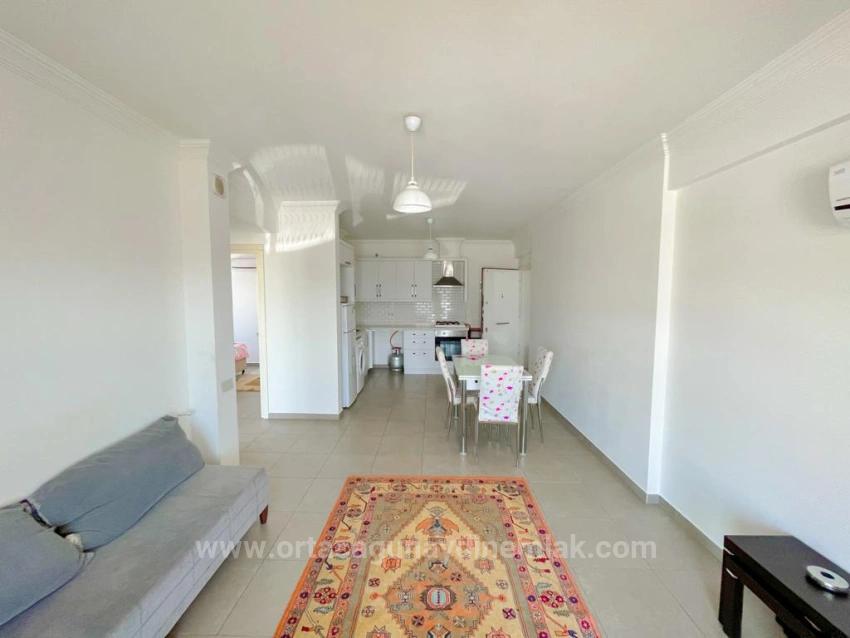Ortaca Karaburunda Eşyalı 2+1 Geniş Satılık Daire