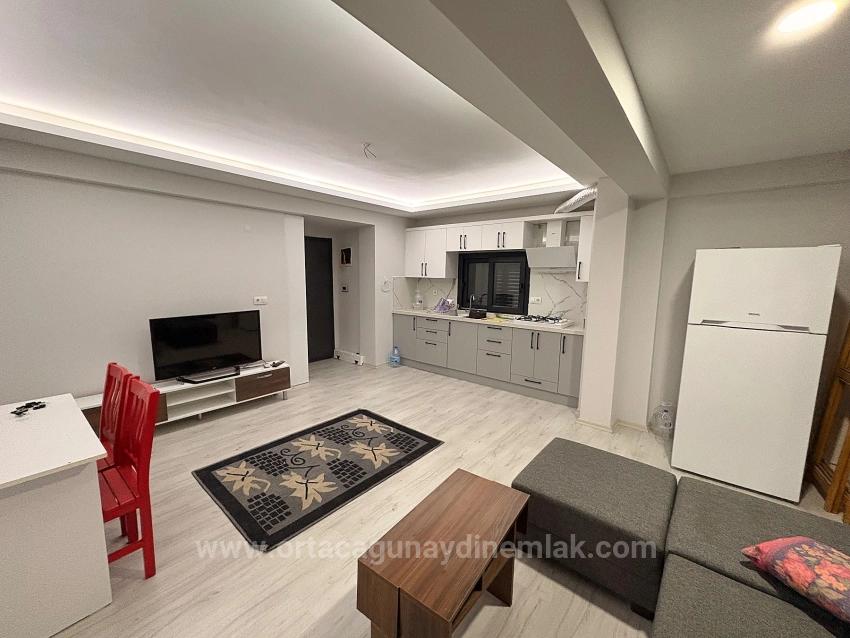 Ortaca Karaburun Mah. Eşyalı Satılık 1+1 Geniş Daire