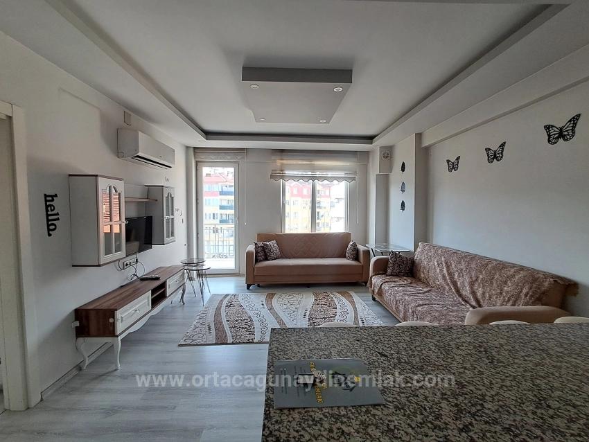 Ortaca Merkez De Eşyalı Kiralık Geniş 1+1 Daire