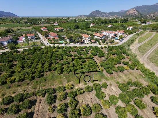 Dalyan Arıkbaşı mevkiinde satılık 500 m2 villa İmarlı arsa