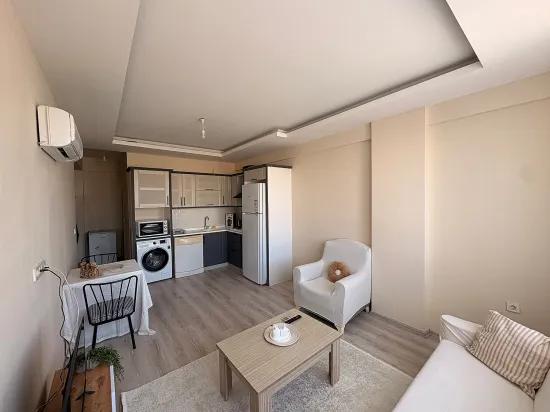 Dalaman Altıntas’da Eşyalı 1+1 Kiralık Daire, Servis Düzergahı