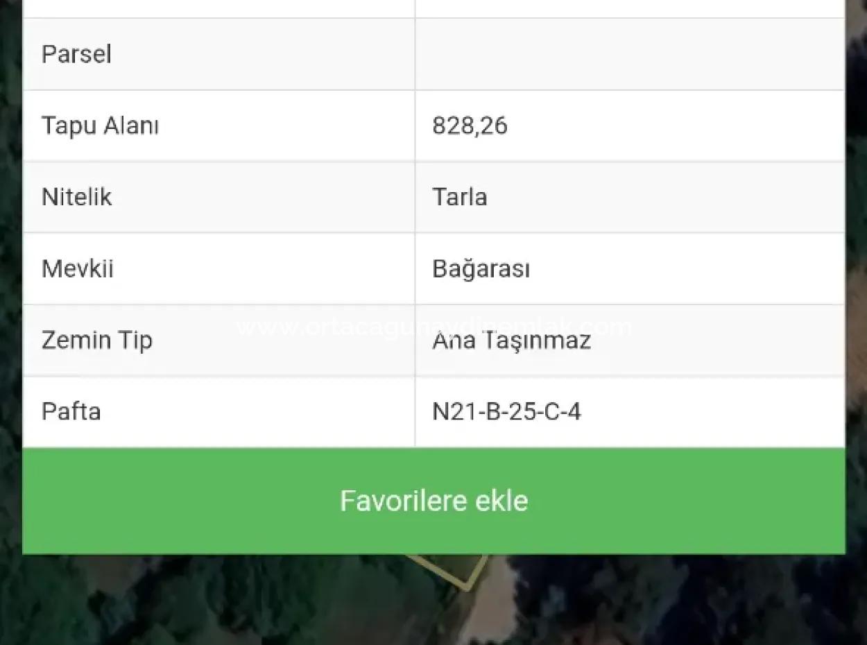 Denizli Tavasta 828 M2 Tek Tapu Satılık Tarla
